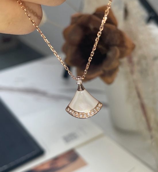 Bvlgari Diamond Accent Mother of Pearl Necklace