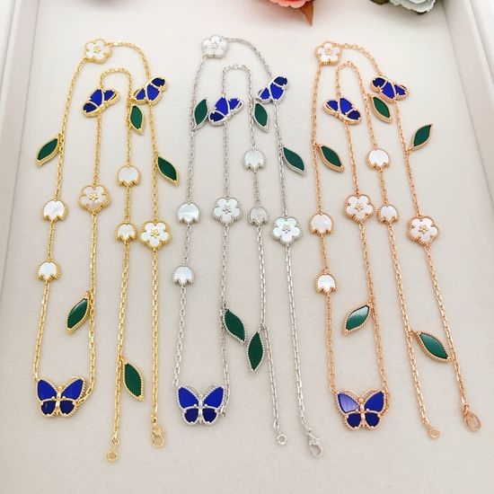 Christian Louboutine Classic Three-color Butterfly Necklace Crafted Well