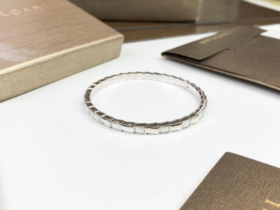 Bvlgari Snake Bone Bracelet Shell Inlay Premium Jewelry