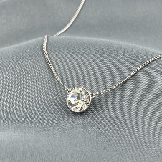 Givenchy White Gold Wishing Ball Pendant Necklace
