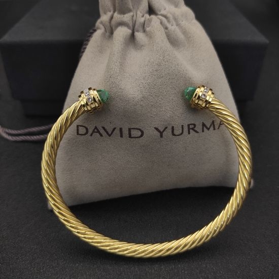 David Yurman Sapphire Gold Bangle